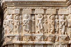 Sculptures on the wall of Jagdish Temple in Udaipur