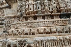 detailed carvings on the exterior walls of Jagdish Temple in Udaipur