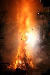 Holi Bonfire at Jagdish Temple in Udaipur