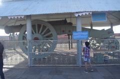 Jaivana Cannon at Jaigarh Fort with steep descending paths