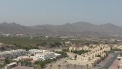 view from the top of Hatta mountains in Dubai