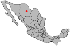 location map of Chihuahua in Mexico