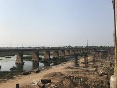 Bridge under construction on Penna river near Nellore