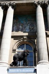 Gorilla exhibition advertising at Musée de la Découverte in Paris