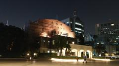 Taipei Zhongshan Hall illuminated at night