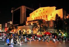 Taipei Zhongshan Hall Plaza Tea Party at night