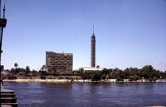 Cairo cityscape with historic buildings and minarets