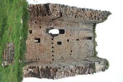 Tower of Peñerudes viewed from the south showcasing inner walls