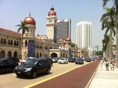 Kuala Lumpur cityscape with skyline dominated by the Petronas Twin Towers