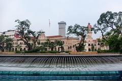 Sultan Abdul Samad Building and Gombak River in Kuala Lumpur