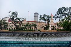 Sultan Abdul Samad Building and Gombak River in Kuala Lumpur