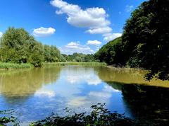 Scenic view of ponds in Naturschutzgebiet Rotthäuser Bachtal