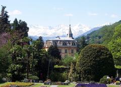 Verbania Villa Taranto botanical garden view