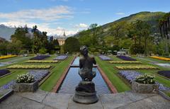 Il pescatore statue in Villa Taranto gardens, Verbania, Italy