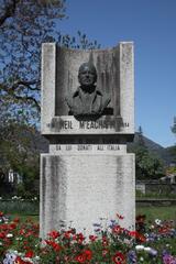 Monument to Neil McEacharn at Villa Taranto in Verbania, Italy