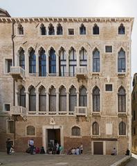 Palazzo Fortuny in Venice facade on Campo San Beneto