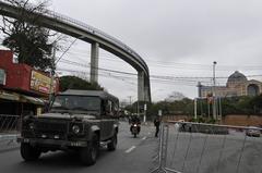 Military presence ensuring security during Pope Francis visit in Aparecida