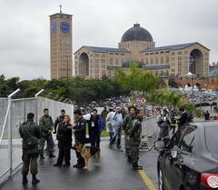 Armed Forces presence during Pope Francis’ visit in Aparecida ensuring security