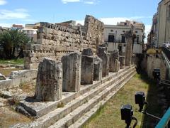 Ruins of the Temple of Apollo in Syracuse, Italy