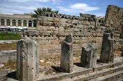 Ruins of the Temple of Apollo in Syracuse, Italy