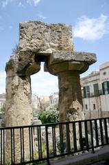 Doric capitals of the Temple of Apollo in Syracuse, Italy