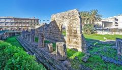 Ancient buildings in the old city of Syracuse