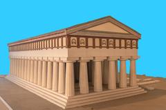 Modern model reconstruction of the Temple of Apollo in Syracuse