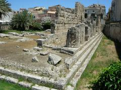 Ortigia Temple of Apollo ruins