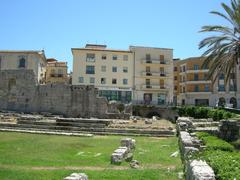 Ruins of the Temple of Apollo in Ortigia