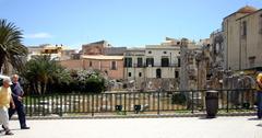 Ruins of the Temple of Apollo in Syracuse, Italy