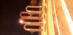 Night view of the Arches of Atalaia Waterfront in Aracaju, Brazil