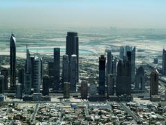 Downtown Dubai skyline with Burj Khalifa