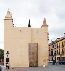 Lateral view of Puerta de la Macarena in Seville