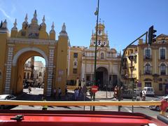 Scenic view of Seville with historic Cathedral and cityscape