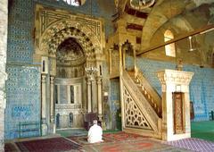 Minbar and mihrab at Aqsunqur Mosque, Cairo, Egypt