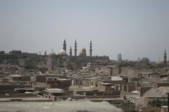 View over Qarafatu'l-Bâb al-Wazir towards the Cairo Citadel