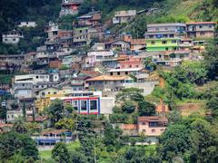 Corta Vento neighborhood in Teresópolis with irregular occupations forming favelas