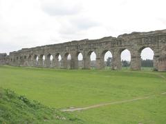 Aqua Claudia aqueduct near Rome