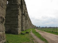 Aqua Claudia aqueduct near Rome