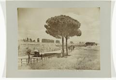 Aquaduct Aqua Claudia in Rome, photograph circa 1880 - 1904