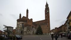 26100 Cremona cityscape in Province of Cremona, Italy