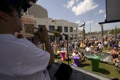 Lagniappe Brass Band performing at Woldenberg Park