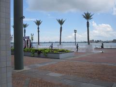 Mississippi River as viewed from Audubon Aquarium in New Orleans