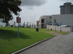 The Aquarium of the Americas in New Orleans at the upper end of Woldenberg Park