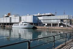 Aquarium of Genoa in the harbor