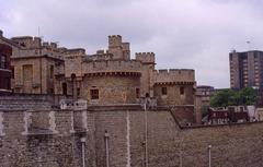 Tower of London with its iconic white tower and historic walls