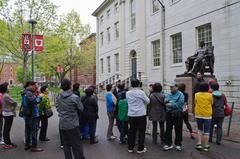 John Harvard statue at Harvard Yard