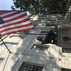 Statue of John Harvard at Harvard University