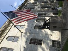 Statue of John Harvard at Harvard University