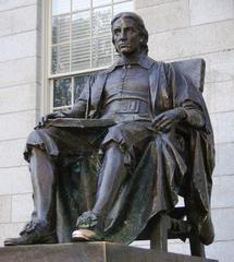 John Harvard statue at Harvard University